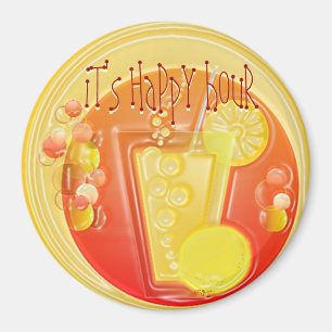 Imã Magneta 3D de Hora Feliz para Beber
