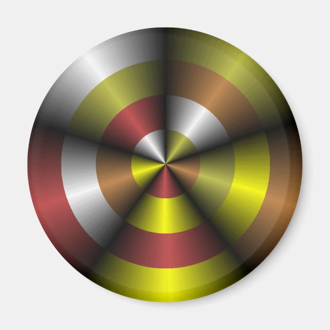 Imã Magneta Abstrato de aparência metálica (Frente)