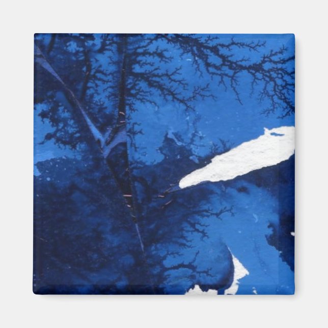 Imã Magneta Abstrato de Arte Congelada (Frente)