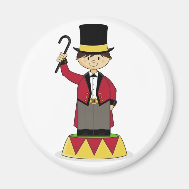 Imã Magneta Adorável do Ringmaster de Circo (Frente)