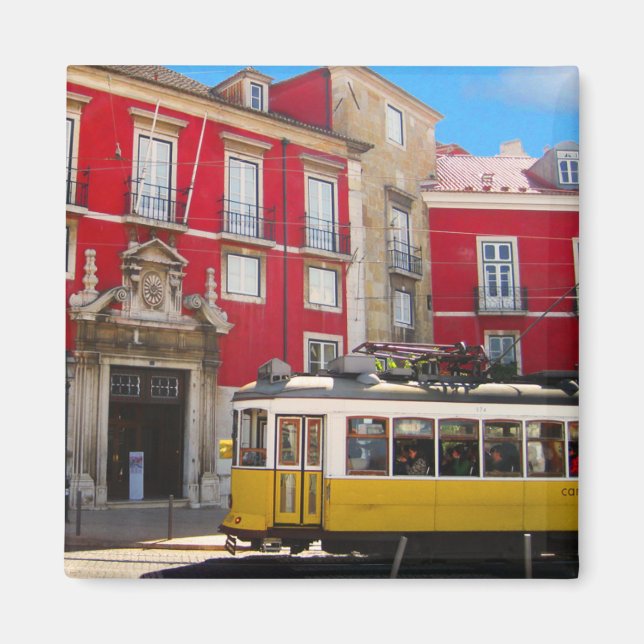 Imã Magneta Amarelo de Lisboa (Frente)