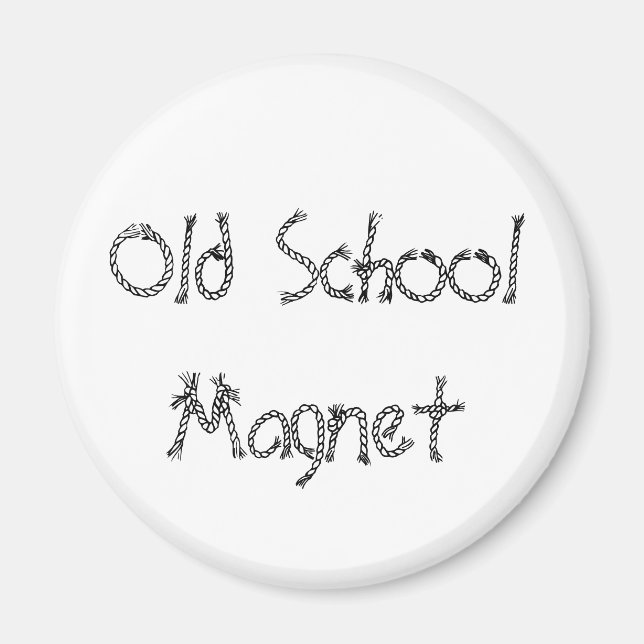 Imã Magneta antiga da escola (Frente)