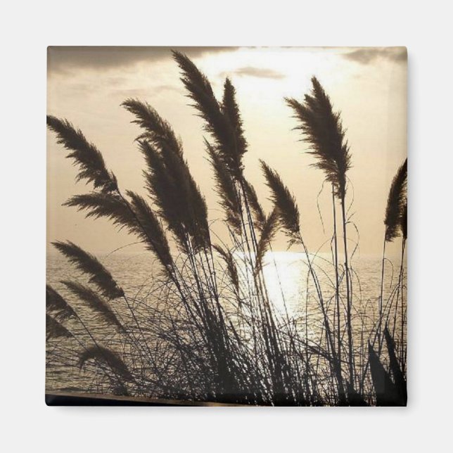 Imã Magneta ao quadrado sunset (Frente)