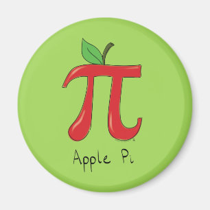 Imã Magneta Apple Pi Cute Math Pi Day