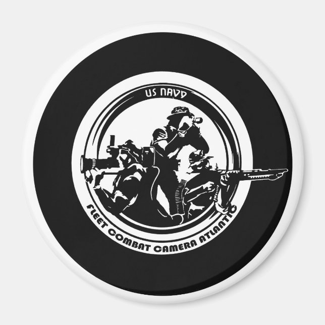 Imã Magneta ATLÂNTICA de 4" do MARINHO US COMBAT (Frente)