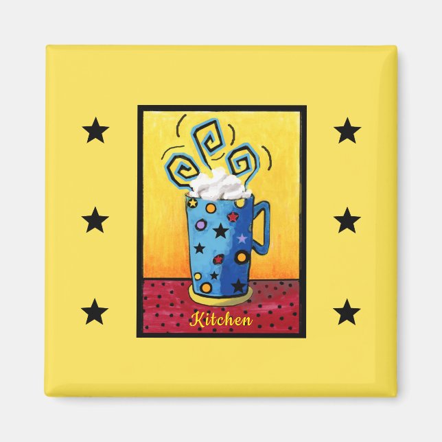 Imã Magneta azul da Cappucccino (Frente)