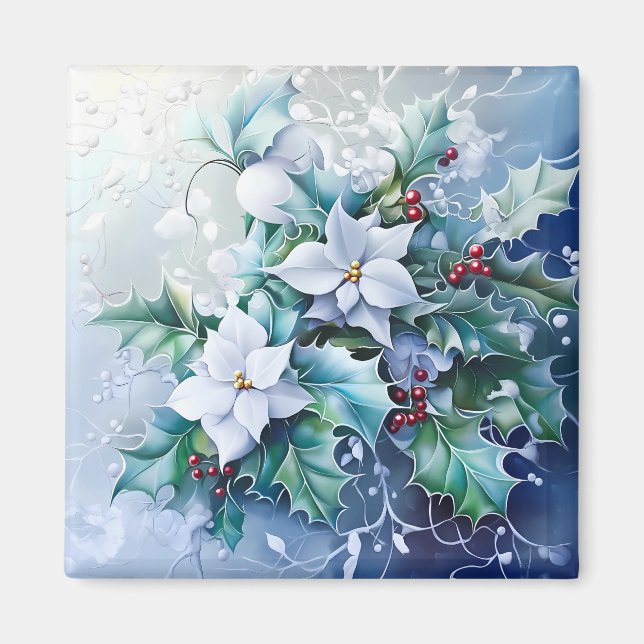 Imã Magneta azul de inverno (Frente)