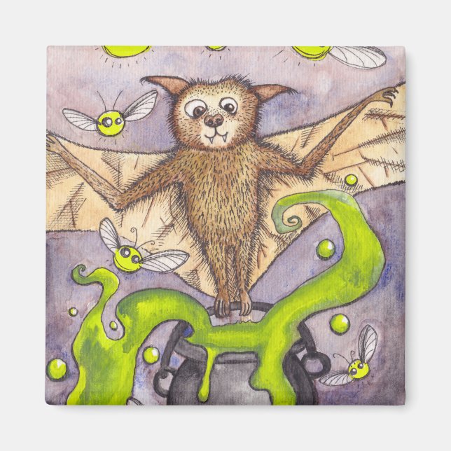 Imã Magneta Bat & Cauldron (Frente)