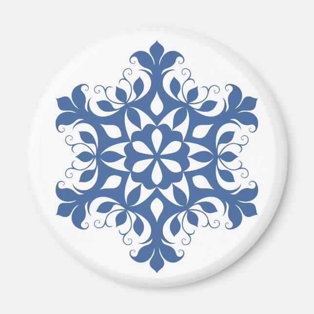 Imã Magneta Blue Snowflake (Frente)