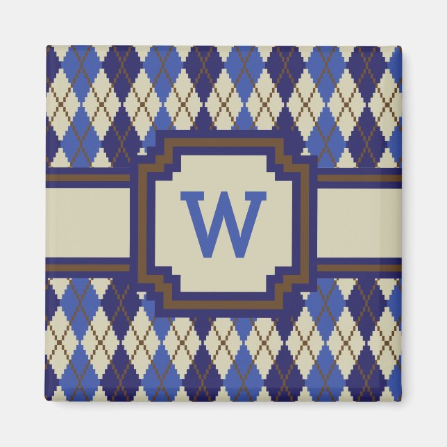 Imã Magneta Blueberry Scone Argyle (Frente)