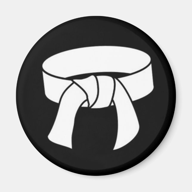 Imã Magneta Branca de Artes Marciais (Frente)