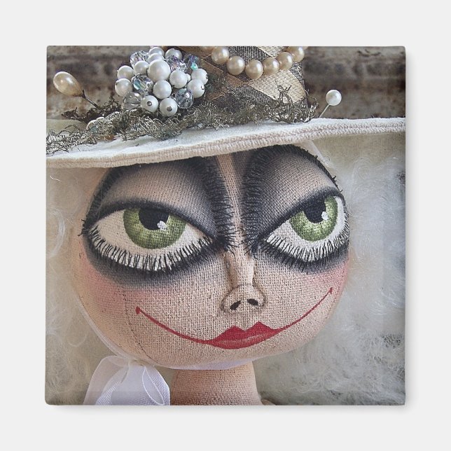 Imã Magneta Branca de Bruxas (Frente)