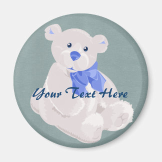 Imã Magneta branca e azul do urso