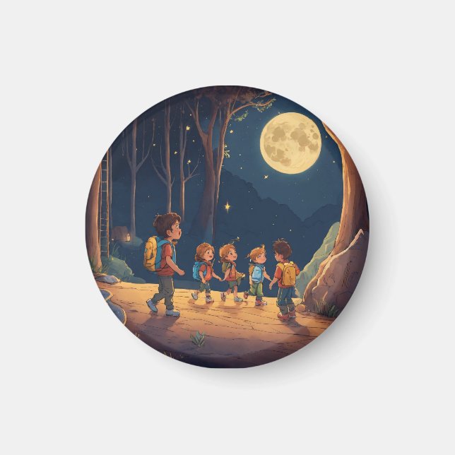 Imã Magneta Celestial de Harmonia com Quatro Enfants (Frente)