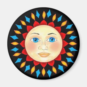 Imã Magneta Celestial Sun Face