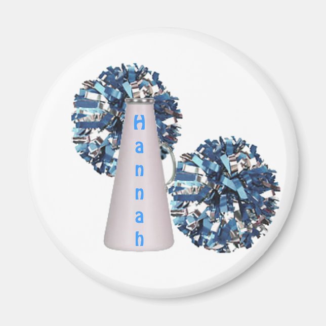 Imã Magneta Cheerleader azul (Frente)