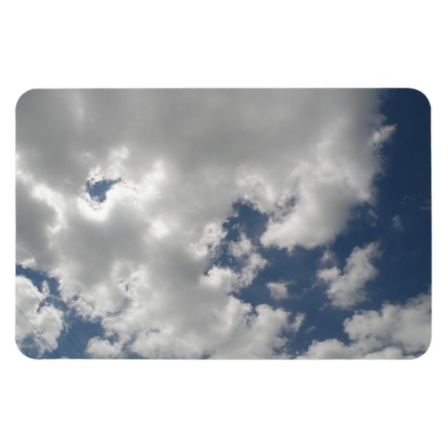 Ímã Magneta Cloudy Skies Premium (Horizontal)