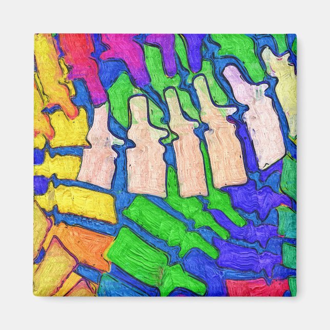 Imã Magneta Colorida de Arte da Coluna (Frente)