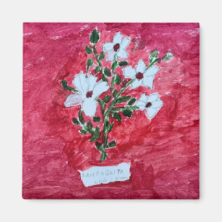 Imã Magneta com design botânico