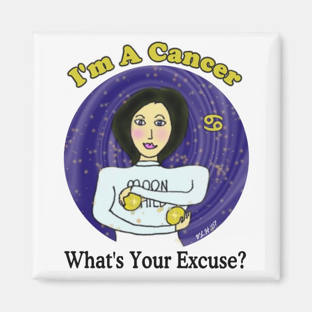 Imã Magneta com licença de cancer (Frente)