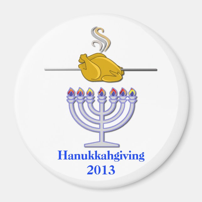 Imã Magneta comemorativa de Hanukkahning (Frente)