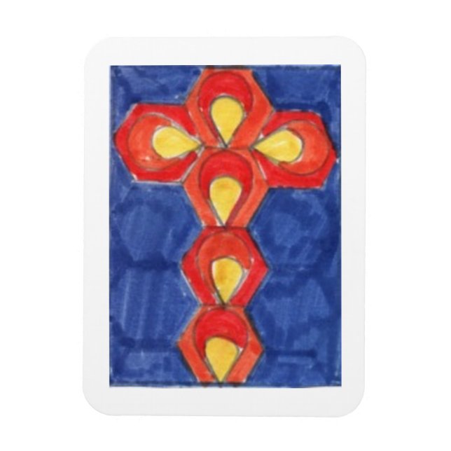Ímã Magneta Cross Motif (Vertical)