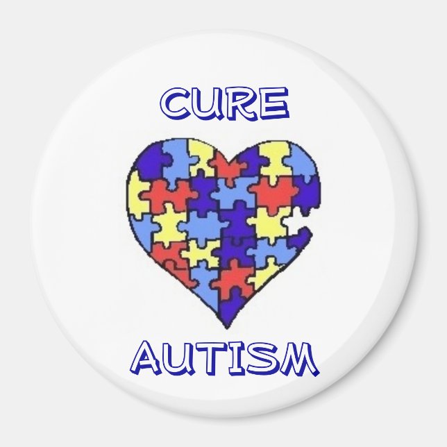 Imã Magneta "Cure Autism" (Frente)