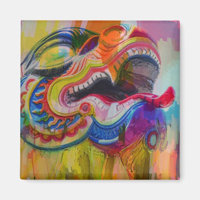 Imã Magneta da cabeça do dragão (Frente)