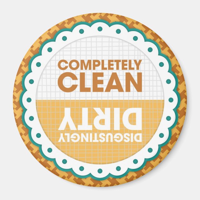 Imã Magneta da lavadora suja limpa (Frente)