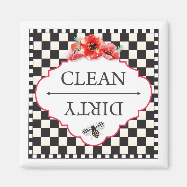 Imã Magneta da lavadora suja limpa (Frente)