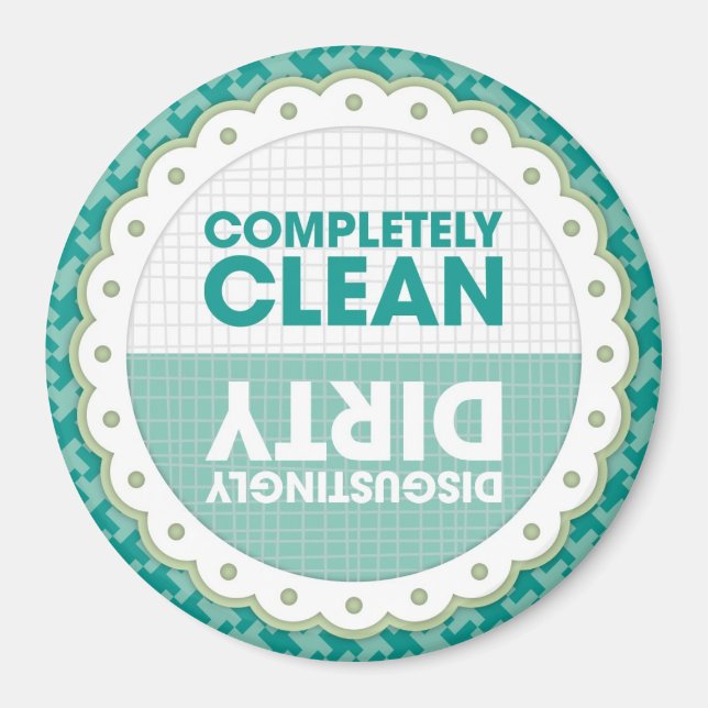 Imã Magneta da lavadora suja limpa (Frente)