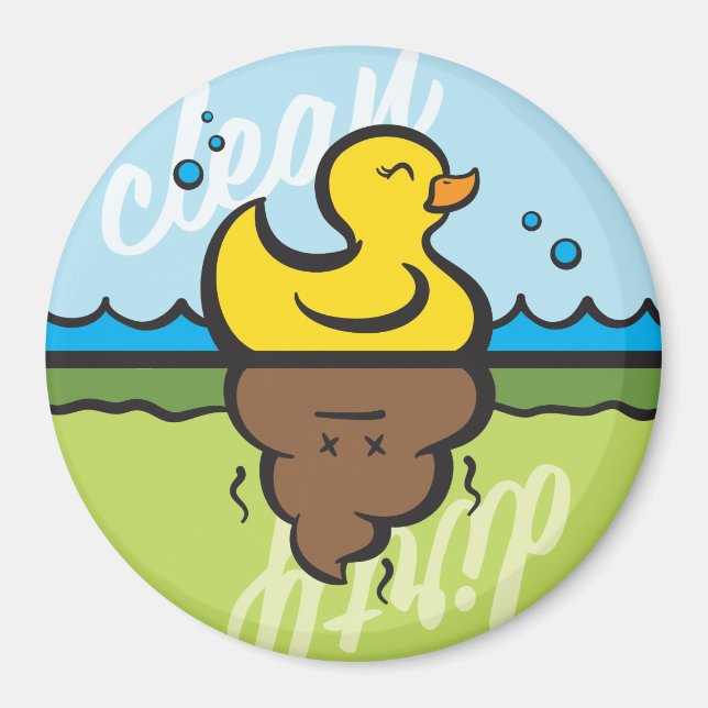 Imã Magneta da lavadora suja limpa (Frente)