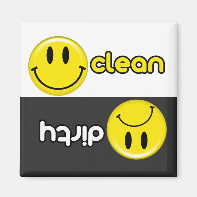 Imã Magneta da máquina de lavar loiça de desenho anima (Frente)