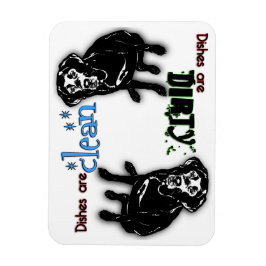 Ímã Magneta da máquina de lavar loiça retangular preta