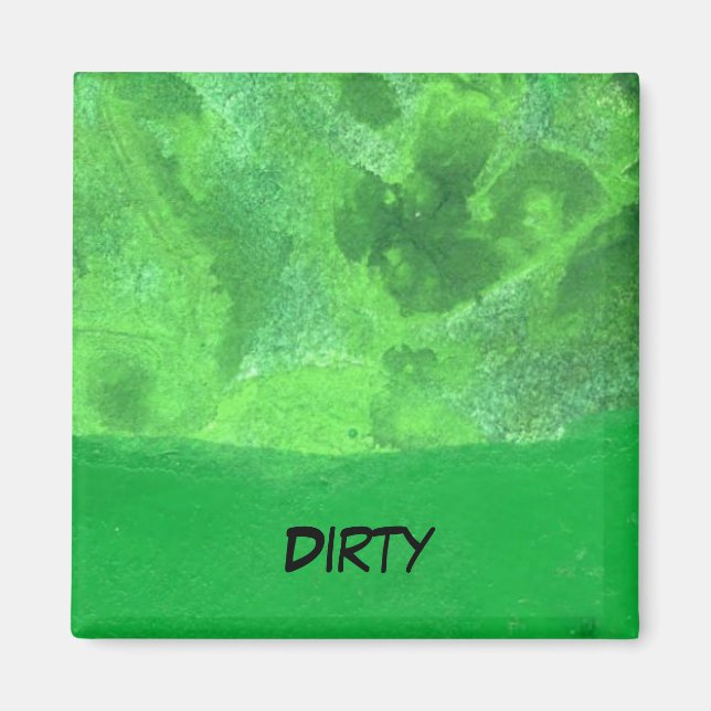 Imã Magneta da máquina de lavar louça Abstrato de "Mes (Frente)