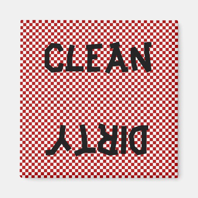 Imã Magneta da máquina de lavar louça branca-preta ver (Frente)