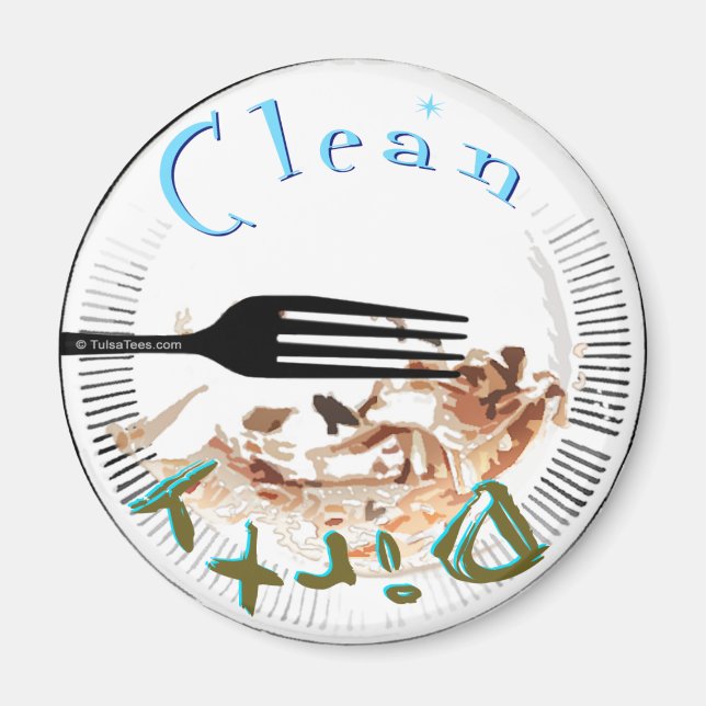 Imã Magneta da máquina de lavar louça com placa suja (Frente)