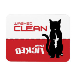 Ímã Magneta da máquina de lavar louça de gato preto - 