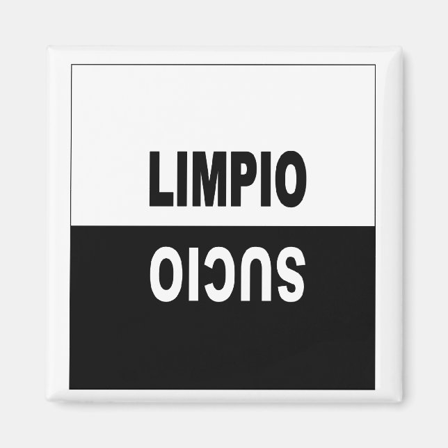 Imã Magneta da máquina de lavar louça em espanhol (Frente)