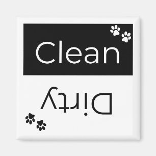 Imã Magneta da máquina de lavar louça limpa ou suja: i