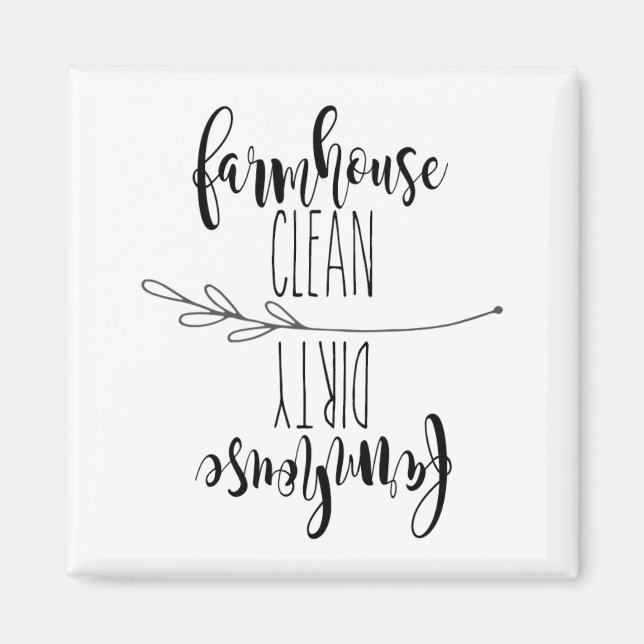 Imã Magneta da máquina de lavar louça limpa/suja (Frente)