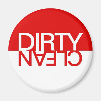 Imã Magneta da máquina de lavar louça limpa vermelha