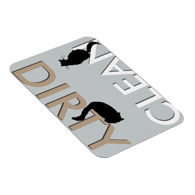 Ímã Magneta da máquina de lavar louça para gatos suja (Lado Direito)