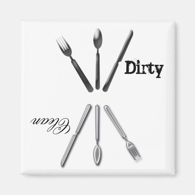 Imã Magneta da máquina de lavar louça suja (Frente)