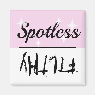 Imã Magneta da máquina de lavar louça suja e limpa