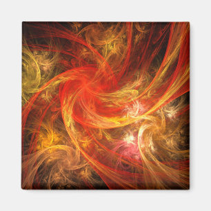 Imã Magneta de Abstrato Art Square do Firestorm