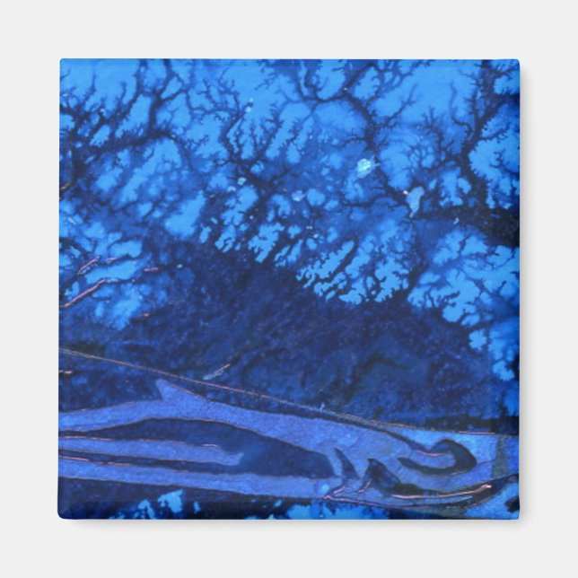 Imã Magneta de Abstrato de arte "Deep Water #3" (Frente)