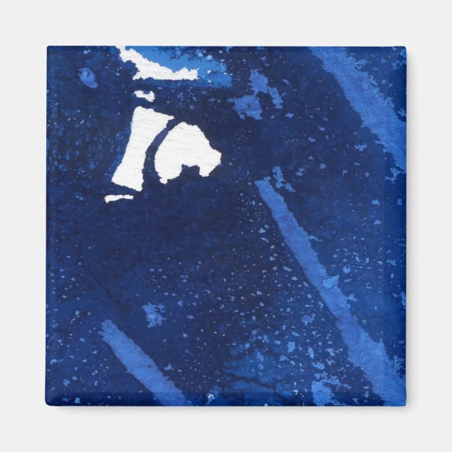 Imã Magneta de Abstrato de arte "Deep Water #4" (Frente)