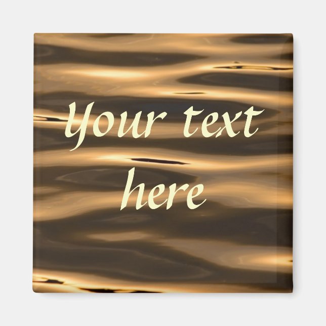 Imã Magneta de água Dourada (Frente)