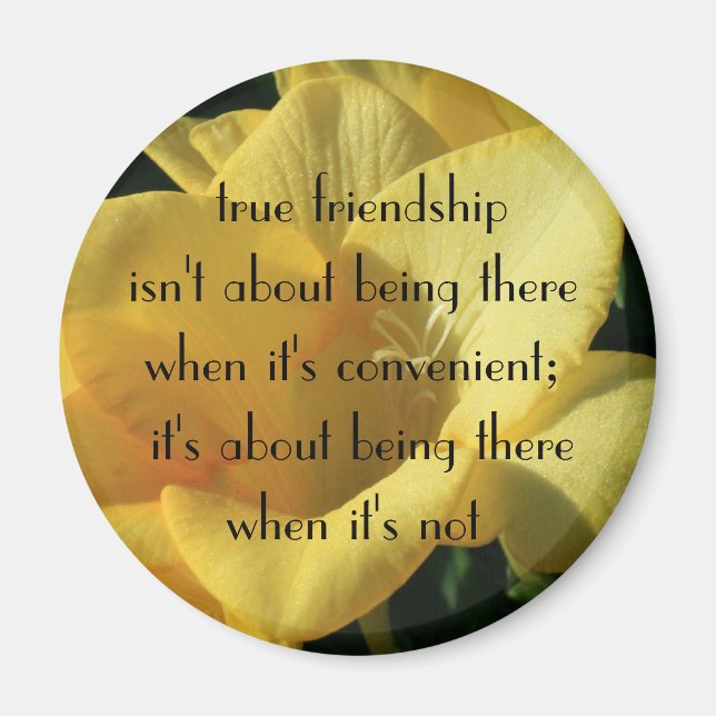 Imã Magneta de Amizade Verdadeira (Frente)